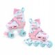  SMJ Sport ROL2001-1 Rollschuhe Weiß, Blau, Pink, Größen 29-33