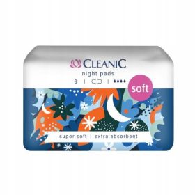  CLEANIC SOFT NIGHT Nachteinlagen für Damen 8 Stk