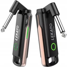    Lekato WS-70 Kabelloses Gitarrensystem, Sender, Empfänger, 130 m <3 ms