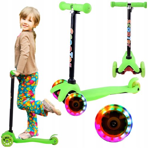  ROLLER FÜR KINDER, DREI RÄDERN, AUSGEWOGEN, FALTBAR, RIDE RIDER, LEUCHTENDE RÄDER
