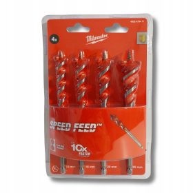    Milwaukee Holzbohrer, Bohrer, Schnecken, 13–25 mm, 4 Stück