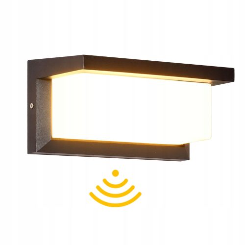  Schwarze Gartenwandleuchte Powerbang, integrierte 18-W-LED-Quelle