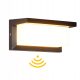  Schwarze Gartenwandleuchte Powerbang, integrierte 18-W-LED-Quelle