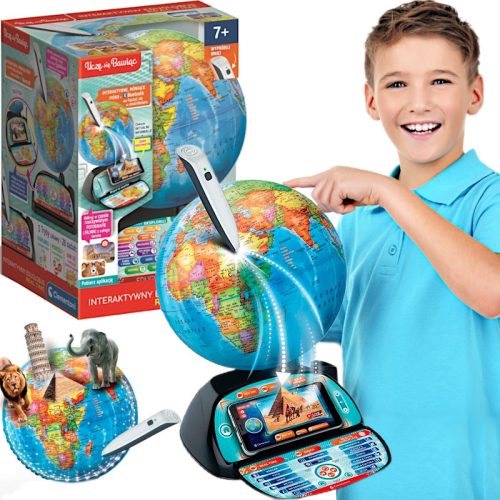  INTERAKTIVER GLOBUS EDUGLOBUS DIGITAL + ANWENDUNG LERNSPASS CLEMENTONI