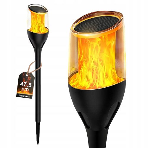  Led-Lux Solarlampe, schwarz, 47,5 cm, 1 Stk.