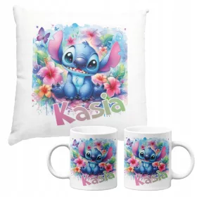    BECHER + STICHKISSEN-SET LILO NAME GESCHENK ZUM KINDERGEBURTSTAG