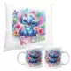  BECHER + STICHKISSEN-SET LILO NAME GESCHENK ZUM KINDERGEBURTSTAG