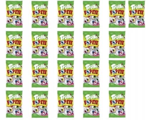 21x 75g Trolli Pop Eye - Fruchtgefüllte Gummibonbons im Karton