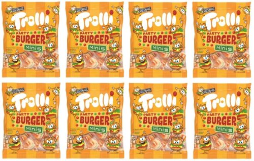 8x 170g TROLLI Party Burger Minis - Fruchtgummi in Burgerform