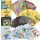  POKEMON-KARTEN GROSSES SET 4in1 GOLD SCHWARZ SILBER REGENBOGEN 220 Stück