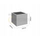  TC Investment Blumentopf 20 cm x 20 x 20 cm Beton