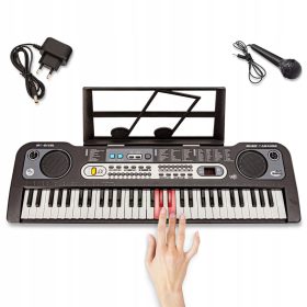    Keyboard-Orgel MQ-6119L zum Erlernen des Spielens 61 Tasten Mikrofon Netzteil ORGANKI