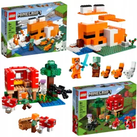    LEGO Minecraft 21178 Fuchs-Lebensraum + LEGO Minecraft 21179 Pilzhaus