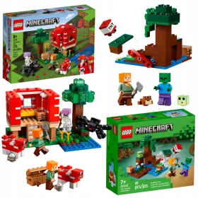    LEGO Minecraft 21179 Pilzhaus + LEGO Minecraft 21240 Sumpfabenteuer