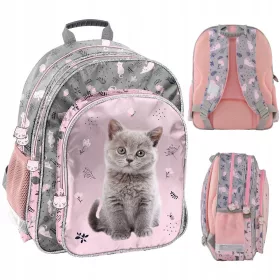   Rosa Schulrucksack für Mädchen der 1. bis 3. Klasse von Paso