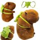  PLÜSCH- CAPYBARA-SPIELZEUG MIT RUCKSACK 23 CM MIT PLÜSCH-SCHILDKRÖTE-PLÜSCHSPIELZEUG