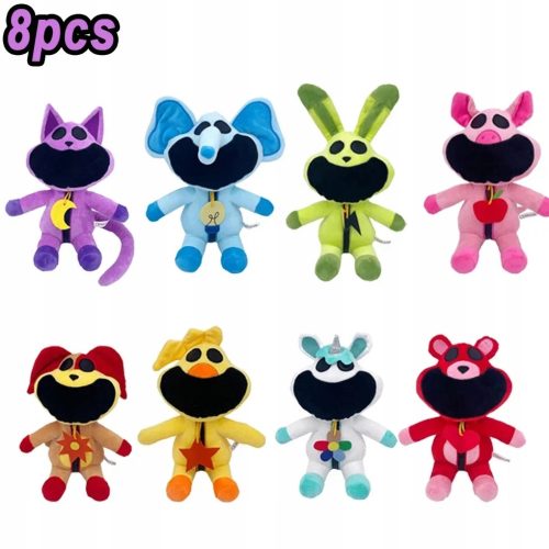  8 Stück Smiling Critters Plüschtier Lange Beine Neues Monster Catnap Plüsch Lächelnd