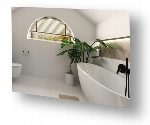  LED-beleuchteter Spiegel 110x80cm Eine Badezimmerlösung im modischen Stil