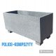  Polios-Composites-Blumentopf 80 cm x 60 x 67 cm, mehrfarbiger Polymerbeton