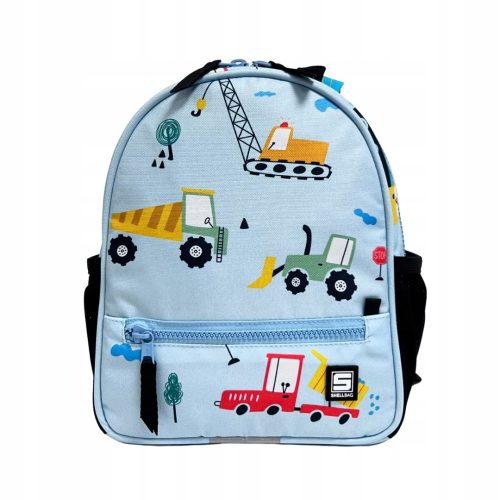  Blauer Baumaschinen-Kindergartenrucksack