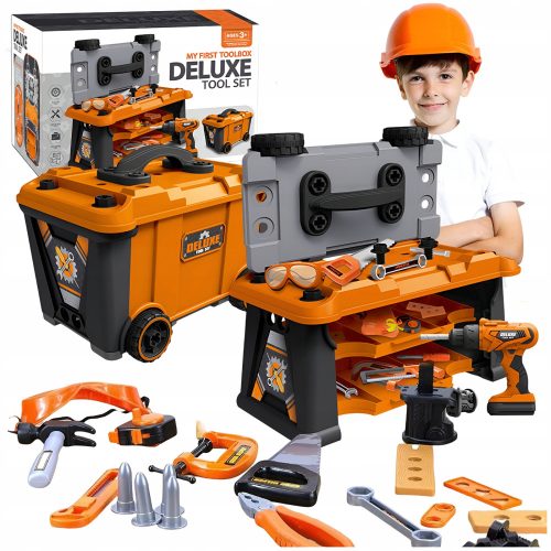  GROSSER WERKZEUGKASTEN, DIY-KIT, WERKSTATT, SCHRAUBENDREHER, 65-TEILIG.