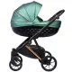  ONTARIO SCHWARZ-ROSEGOLD BABY-KINDERWAGEN 3in1 ECO-LEDER + COSMO-SITZ
