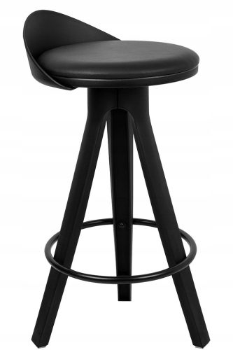  King Home Hocker, schwarz, 75 cm, Kunstleder