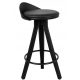  King Home Hocker, schwarz, 75 cm, Kunstleder