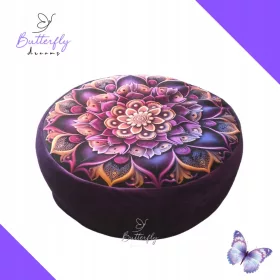  ZAFU Butterfly Purple Orient Meditations- und Yogakissen