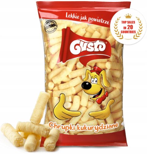 GUSTO Natürliche, leicht gesalzene Mais-Crunchies 85g, 26er Pack