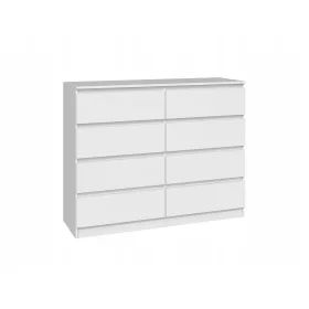  TopEshop Malwa Kommode 120 x 40 x 97 cm mattweiß