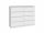  TopEshop Malwa Kommode 120 x 40 x 97 cm mattweiß