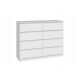  TopEshop Malwa Kommode 120 x 40 x 97 cm mattweiß