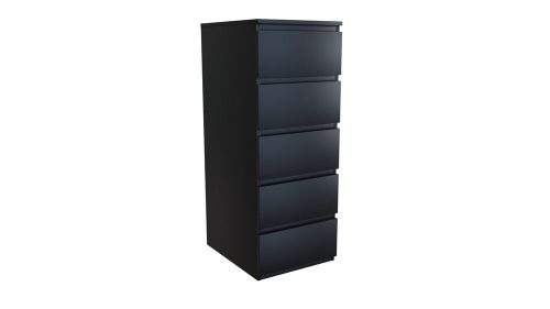  Kommode Akord W5 SCHWARZ 40 x 40 x 111 cm mattschwarz
