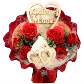    Strauß dicker Handtücher, GESCHENK für Mama, Seifenblumen zum Muttertag
