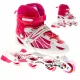  VERSTELLBARE INLINE-SKATES ROSA 34-37 LED-RAD ALS GESCHENK