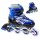  VERSTELLBARE INLINE-SKATES BLAU 38-41 LED-RAD ALS GESCHENK