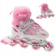  VERSTELLBARE INLINE-SKATES ROSA 38-41 LED-RAD ALS GESCHENK