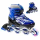  VERSTELLBARE INLINE-SKATES BLAU 34-37 LED-RAD ALS GESCHENK