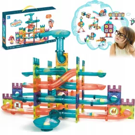    MAGNETISCHE KONSTRUKTIONSBLÖCKE GLOWING TRACK 125 el 3D MAGNETIC PÄDAGOGISCH