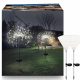  2x Solar-Gartenlampe Löwenzahn-Feuerwerk 150 LED