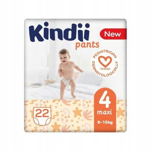  Kindii Saugfähige Windeln Maxi Größe 4 (9-15 kg) 22 Stück