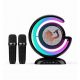  DRAHTLOSES KARAOKE-SET FÜR KINDER, BLUETOOTH-LAUTSPRECHER + 2 MIKROFONE + USB - USB-C-KABEL 0,5 M 50 CM WEISS