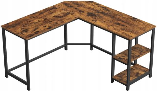  Songmics Vasagle Eckschreibtisch 138 x 138 x 76 cm Brauntöne