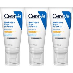   CeraVe Feuchtigkeitscreme für das Gesicht SPF 50 – Tagespflege, 3 x 52ml