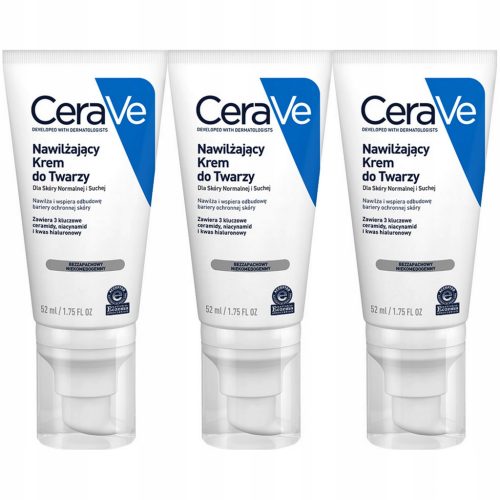 CeraVe Tages- und Nachtgesichtscreme für normale bis trockene Haut 3 x 52ml