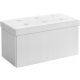  Songmics Bank mit Stauraum 76 x 38 x 38 cm weiß