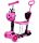  DREIRAD-BALANCIERROLLER BIEDRONKA 5in1 LED ROSA