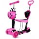  DREIRAD-BALANCIERROLLER BIEDRONKA 5in1 LED ROSA