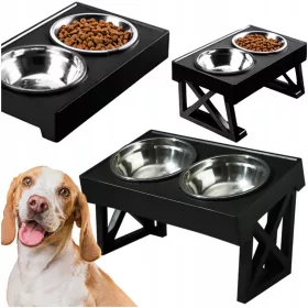  Set aus zwei Metallschüsseln PAGMIL schwarz 2,4 l